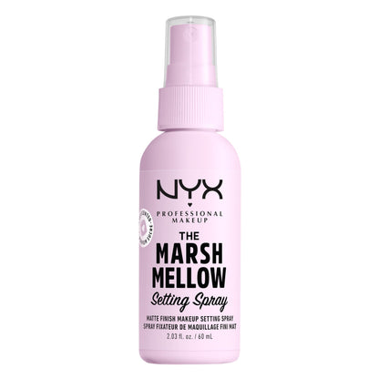 NYX PROFESSIONAL MAKEUP, Marshmellow Setting Spray, Fijador de Maquillaje con Acabado Mate, que No Transfiere y Prolonga la Duración del Maquillaje hasta 16H, 60 ml