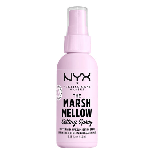 NYX PROFESSIONAL MAKEUP, Marshmellow Setting Spray, Fijador de Maquillaje con Acabado Mate, que No Transfiere y Prolonga la Duración del Maquillaje hasta 16H, 60 ml