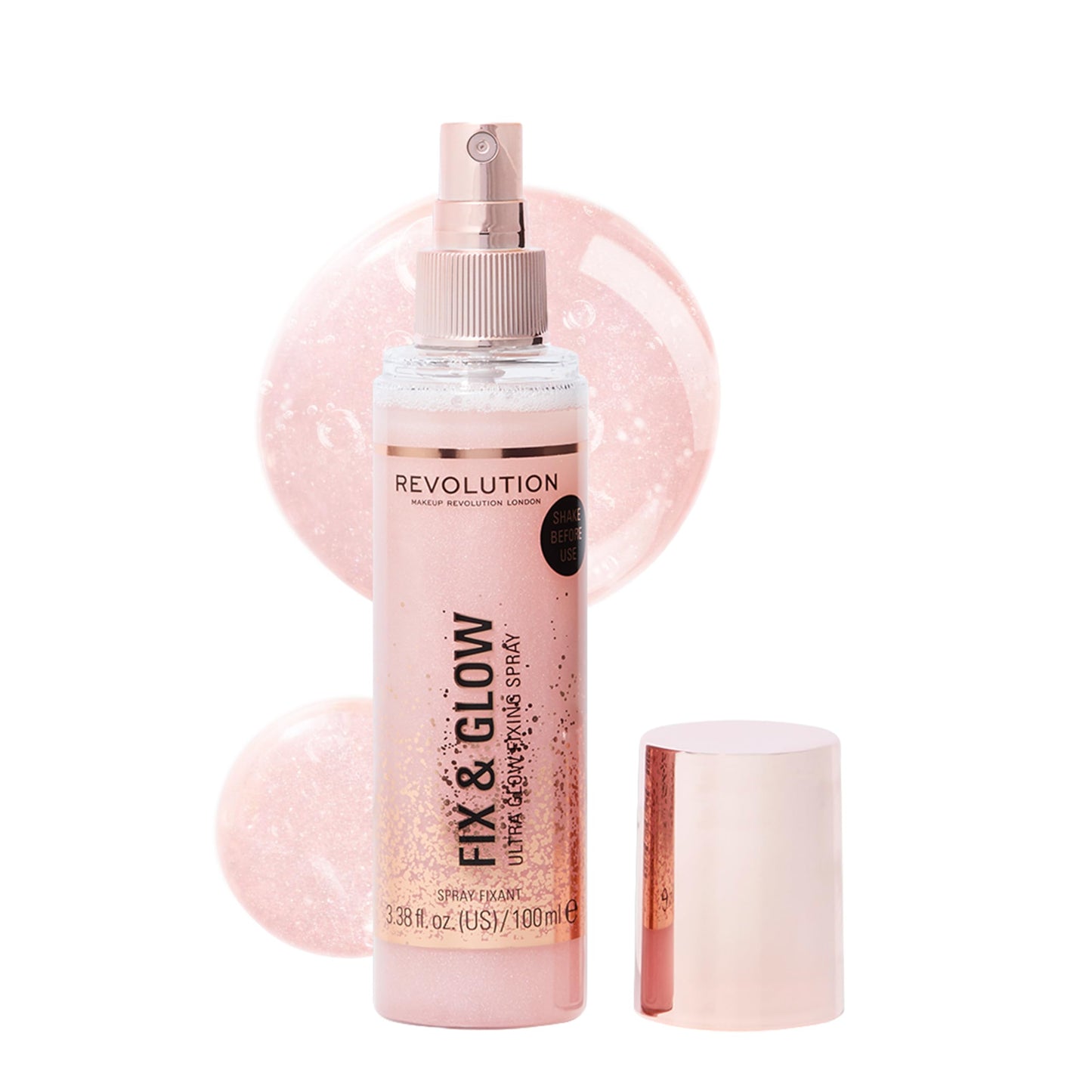 Revolution Spray Fijador Fix & Glow, 100ml, el embalaje puede variar