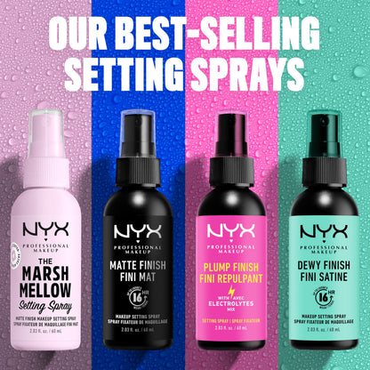NYX PROFESSIONAL MAKEUP, Marshmellow Setting Spray, Fijador de Maquillaje con Acabado Mate, que No Transfiere y Prolonga la Duración del Maquillaje hasta 16H, 60 ml
